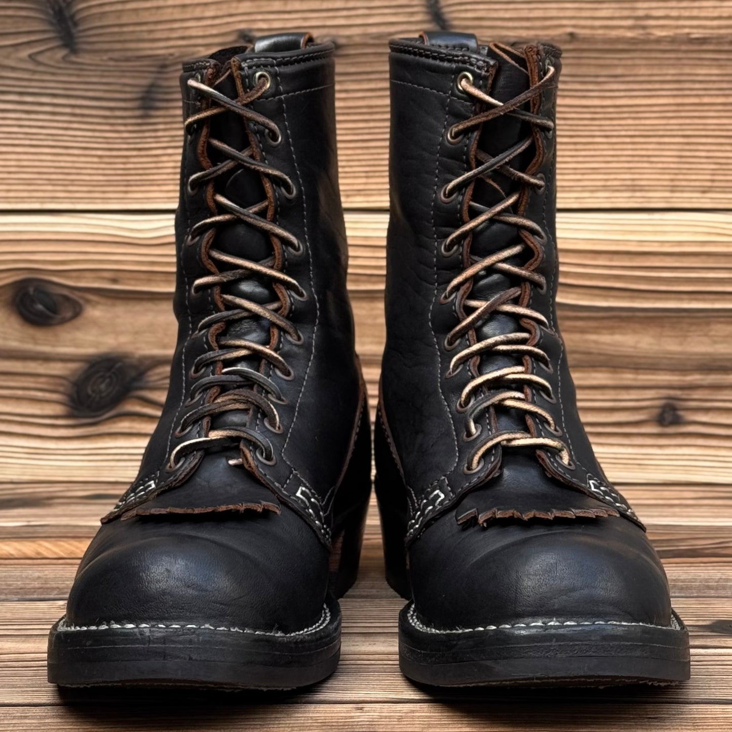 JOBMASTER 1st Black Horsehide 10"Height #705 Vibram〈10E〉
