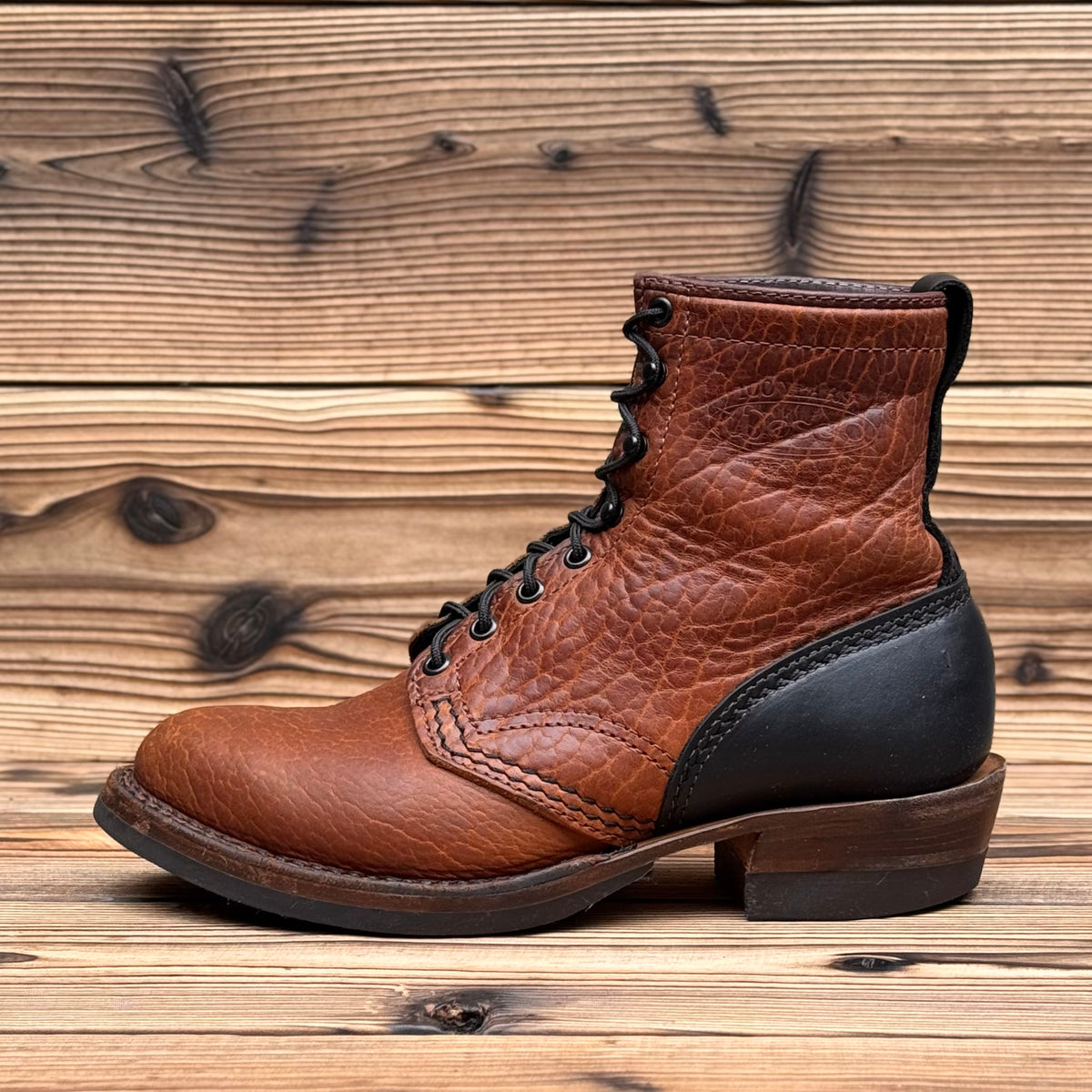 JOBMASTER Brown Bison x Black Tie Domain 8"Height #705 Vibram〈7EEE〉