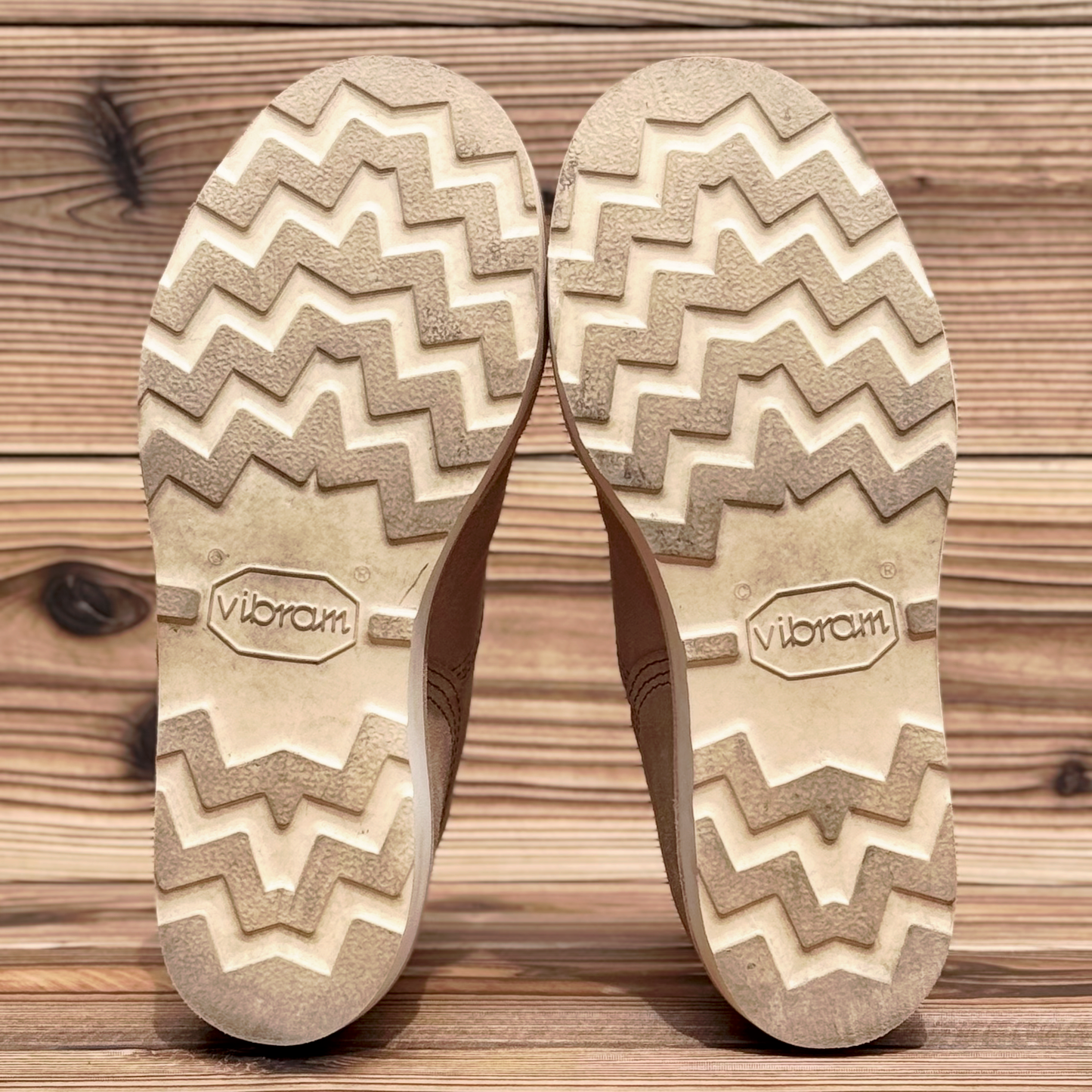 ZIGZAG Burlap Waxed 7"Height #4014 Vibram Natural〈7 1/2E〉