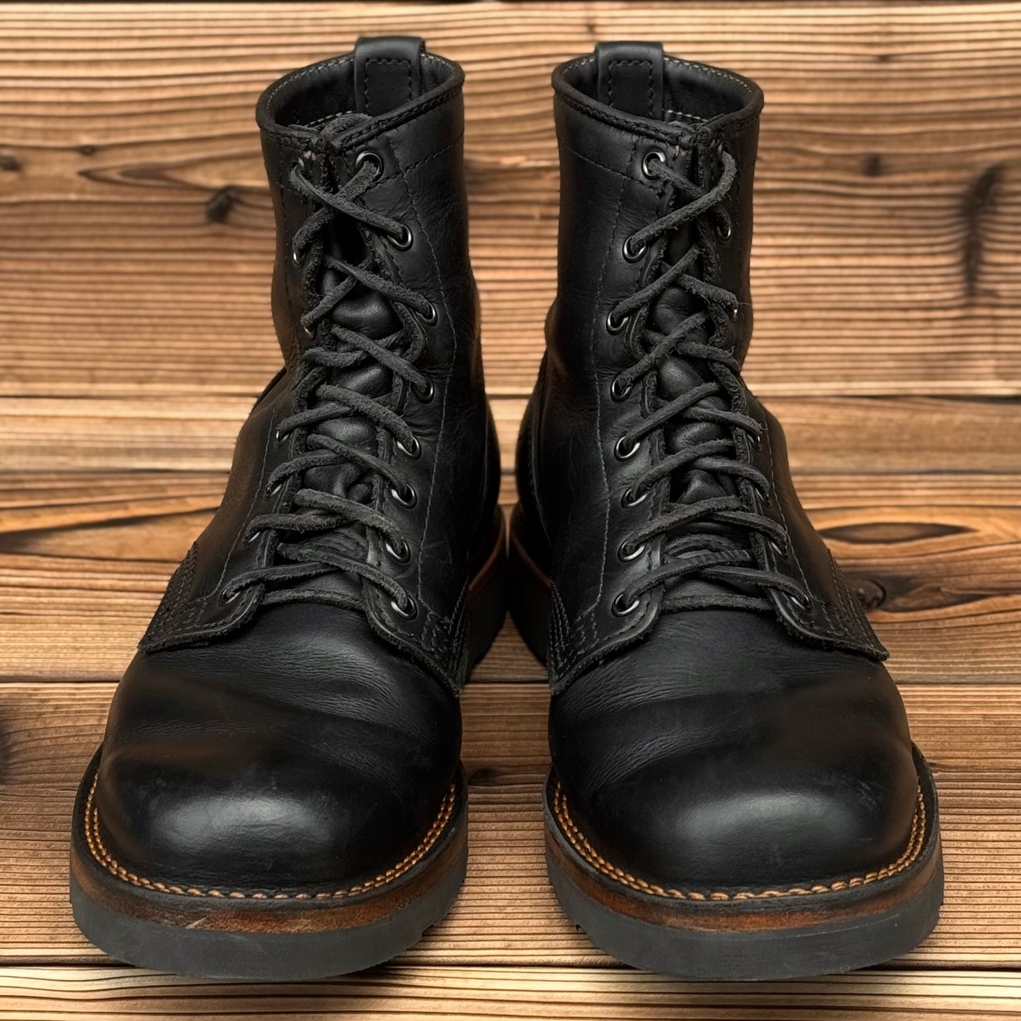 WARREN Black 8"Height #4014 Vibram Black〈9 1/2C〉