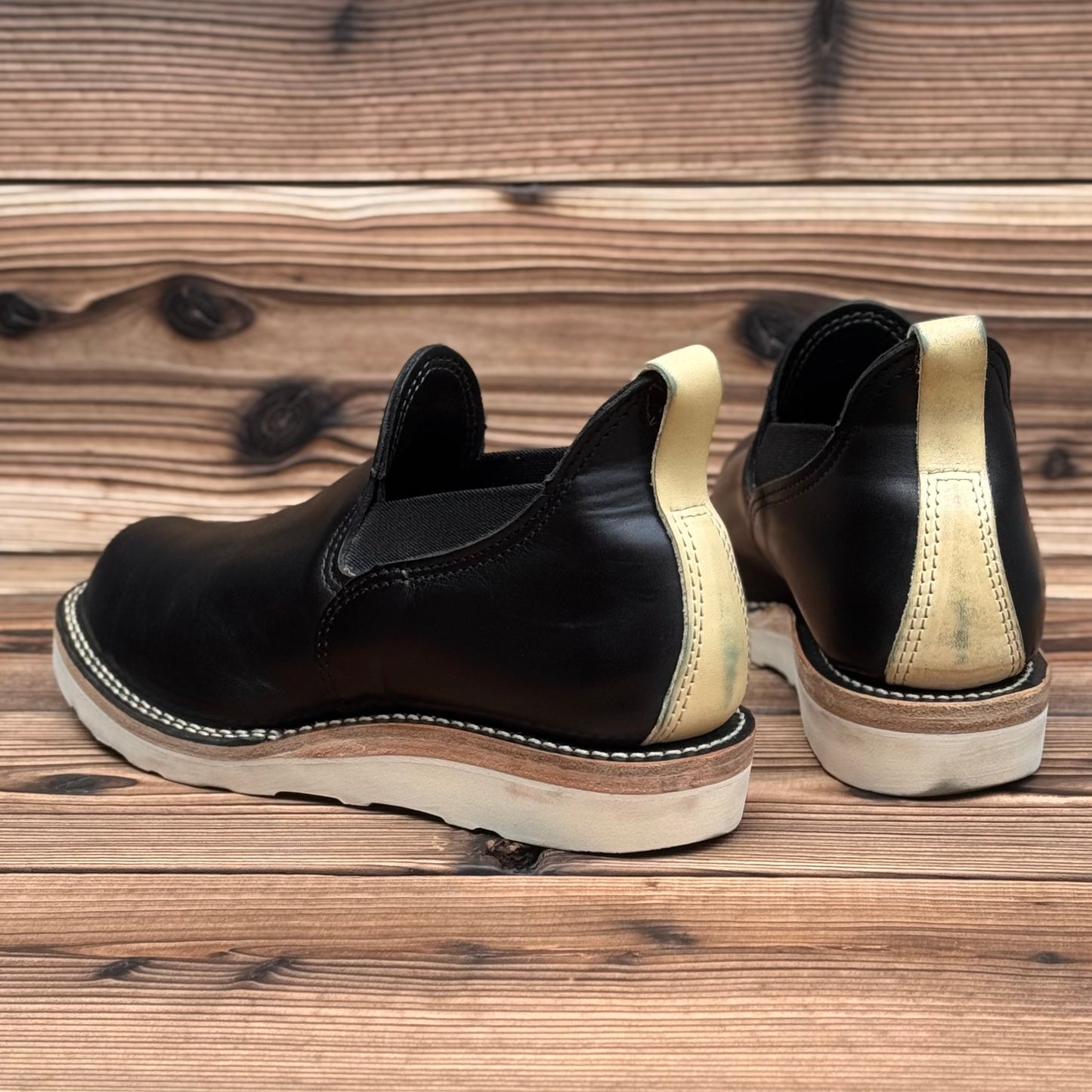 ROMEO Black Horsehide #4014 Vibram Natural〈7 1/2E〉