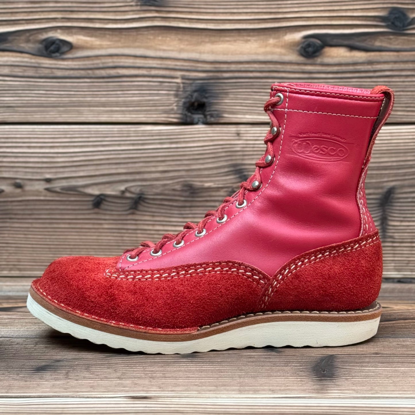 JOBMASTER Red Roughout x Red 8"Height #1010 Vibram Natural 〈7 1/2E〉