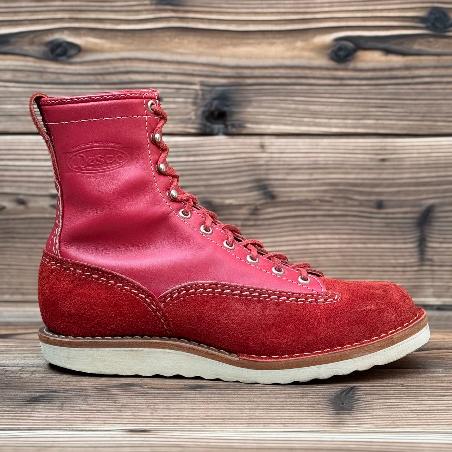 JOBMASTER Red Roughout x Red 8"Height #1010 Vibram Natural 〈7 1/2E〉