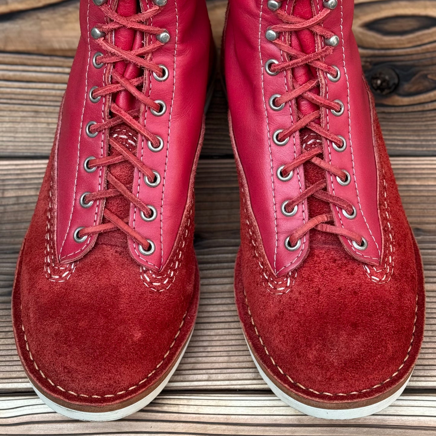 JOBMASTER Red Roughout x Red 8"Height #1010 Vibram Natural 〈7 1/2E〉