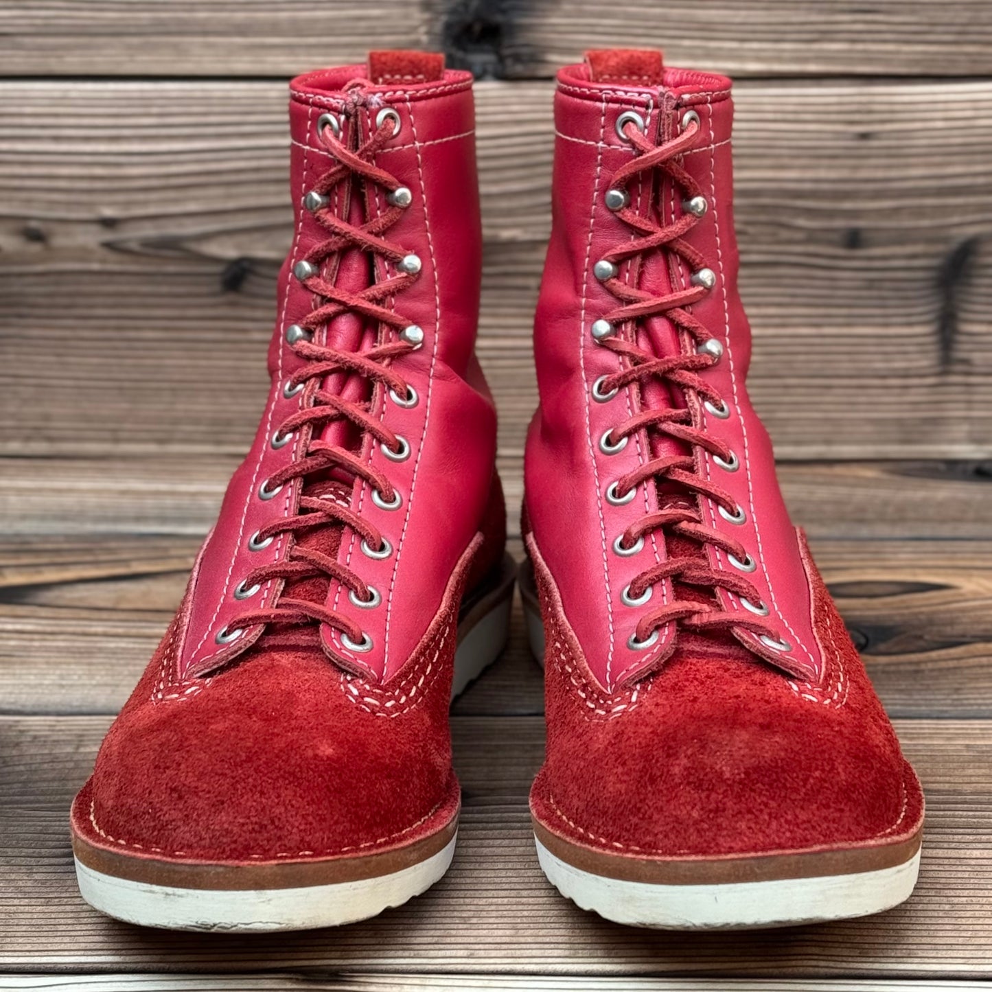 JOBMASTER Red Roughout x Red 8"Height #1010 Vibram Natural 〈7 1/2E〉