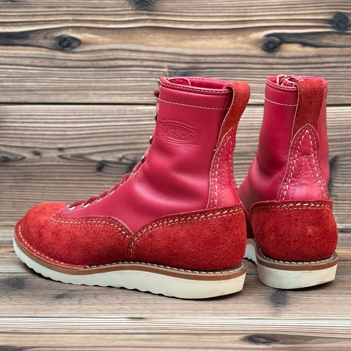 JOBMASTER Red Roughout x Red 8"Height #1010 Vibram Natural 〈7 1/2E〉