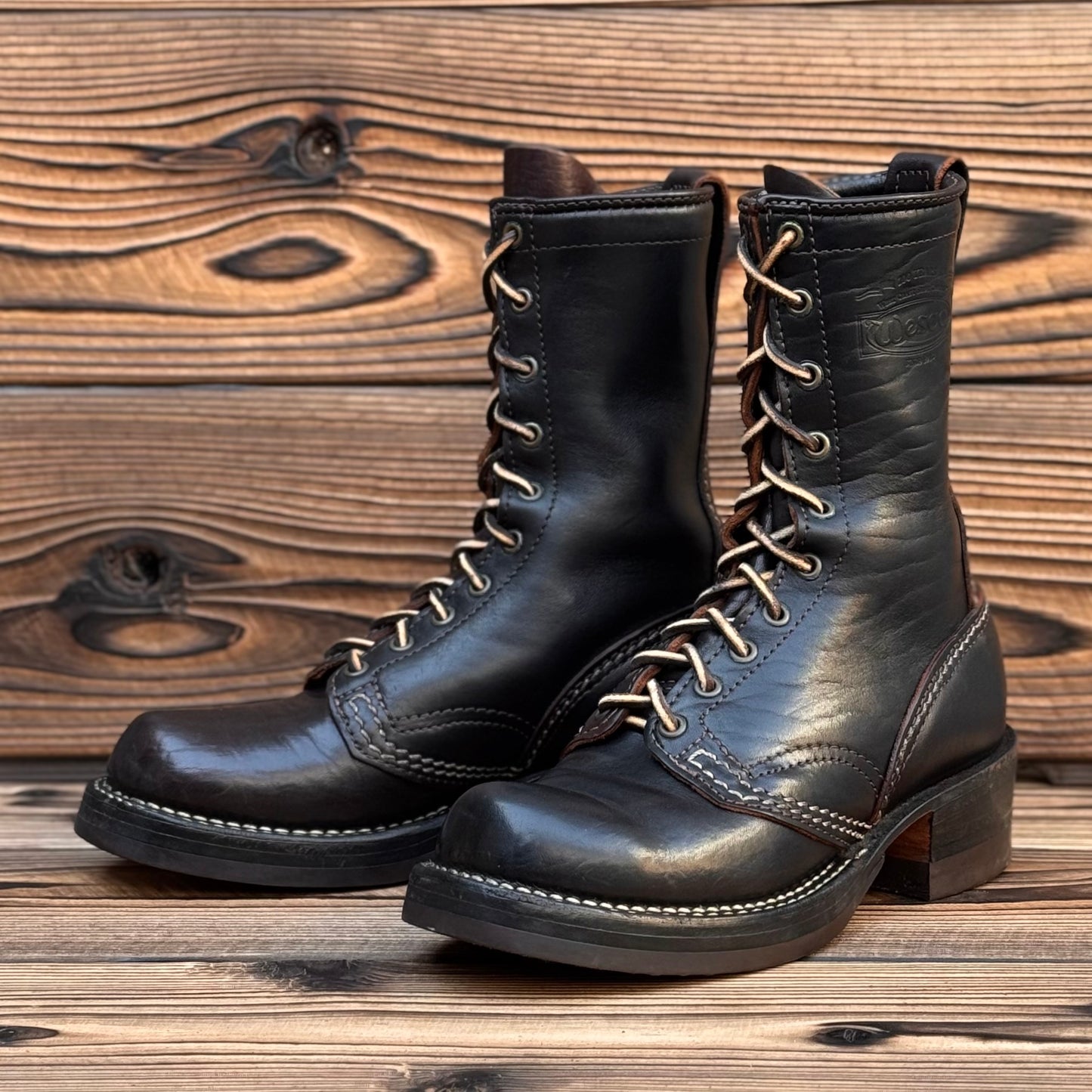 JOBMASTER 1st Black Horsehide 10"Height #705 Vibram〈6D〉