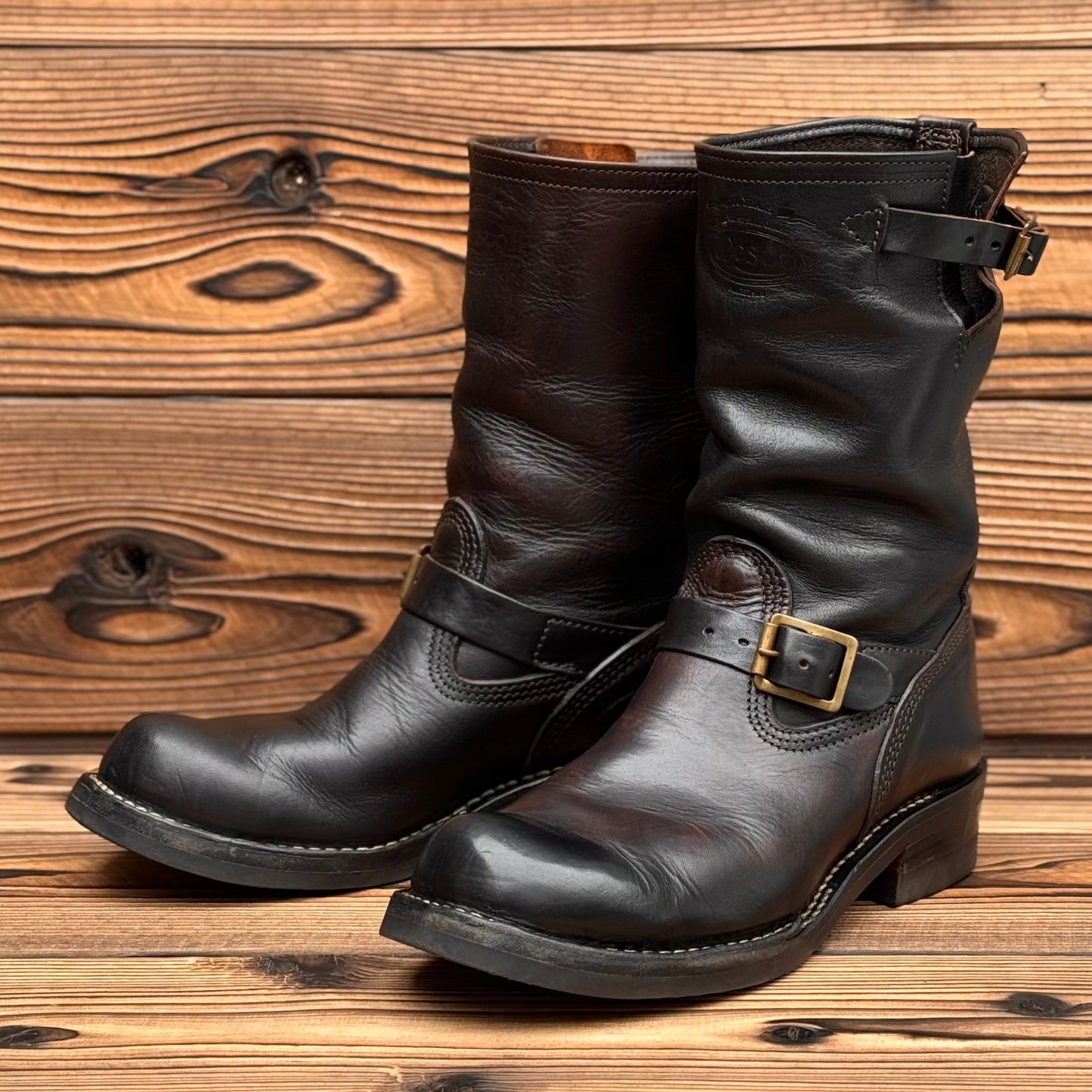 CENTURY BOSS Black Horsehide 10"Height #700 Vibram〈9 1/2E〉