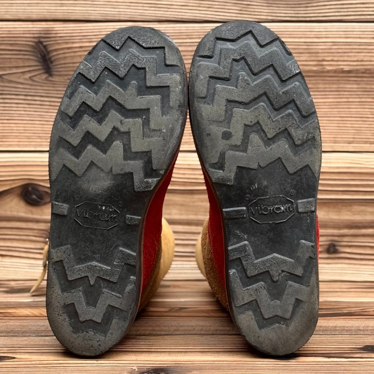 BOSS Roughout Red X Roughout Burlap 11"Height #4014 Vibram Black〈10EE〉