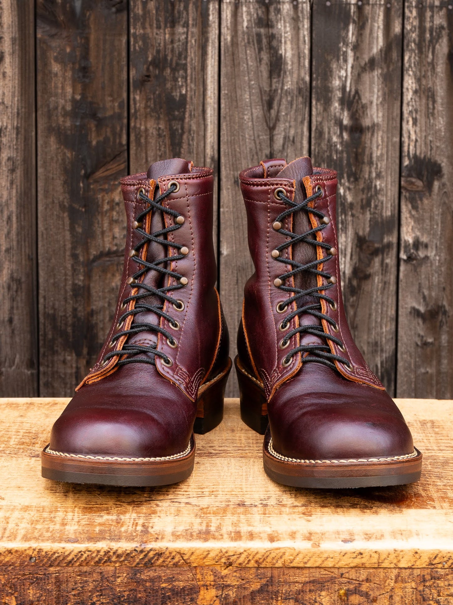 WARREN Burgundy 8"Height #435 Vibram 〈8E〉