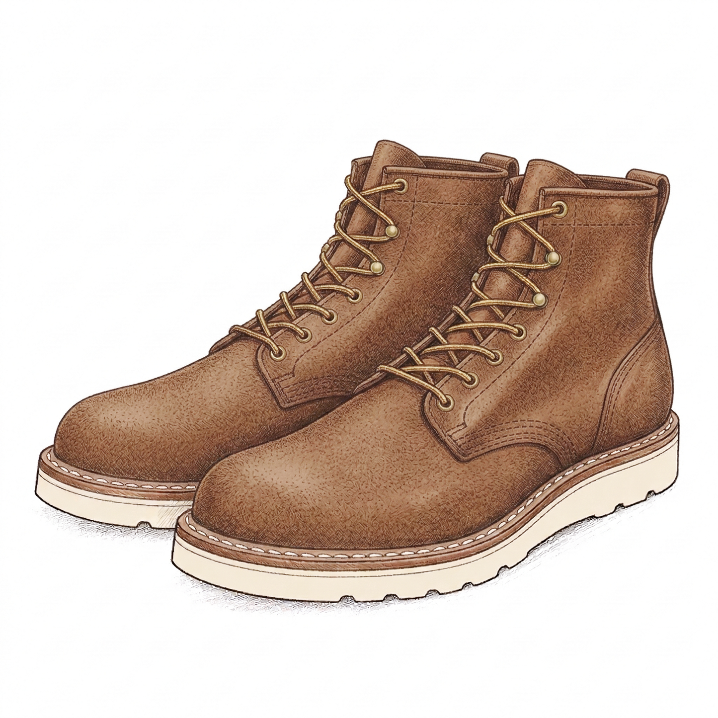 WARREN Roughout British Tan Domane 7"Height〈6 1/2C〉