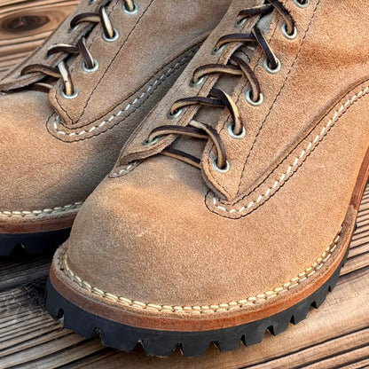 JOBMASTER Roughout Burlap x Black 8"Height #100 Vibram〈10D〉