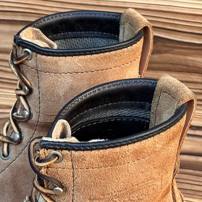 JOBMASTER Roughout Burlap x Black 8"Height #100 Vibram〈10D〉