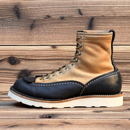 JOBMASTER Black x Burlap 8"Height  #4014 Vibram Natural〈10E〉