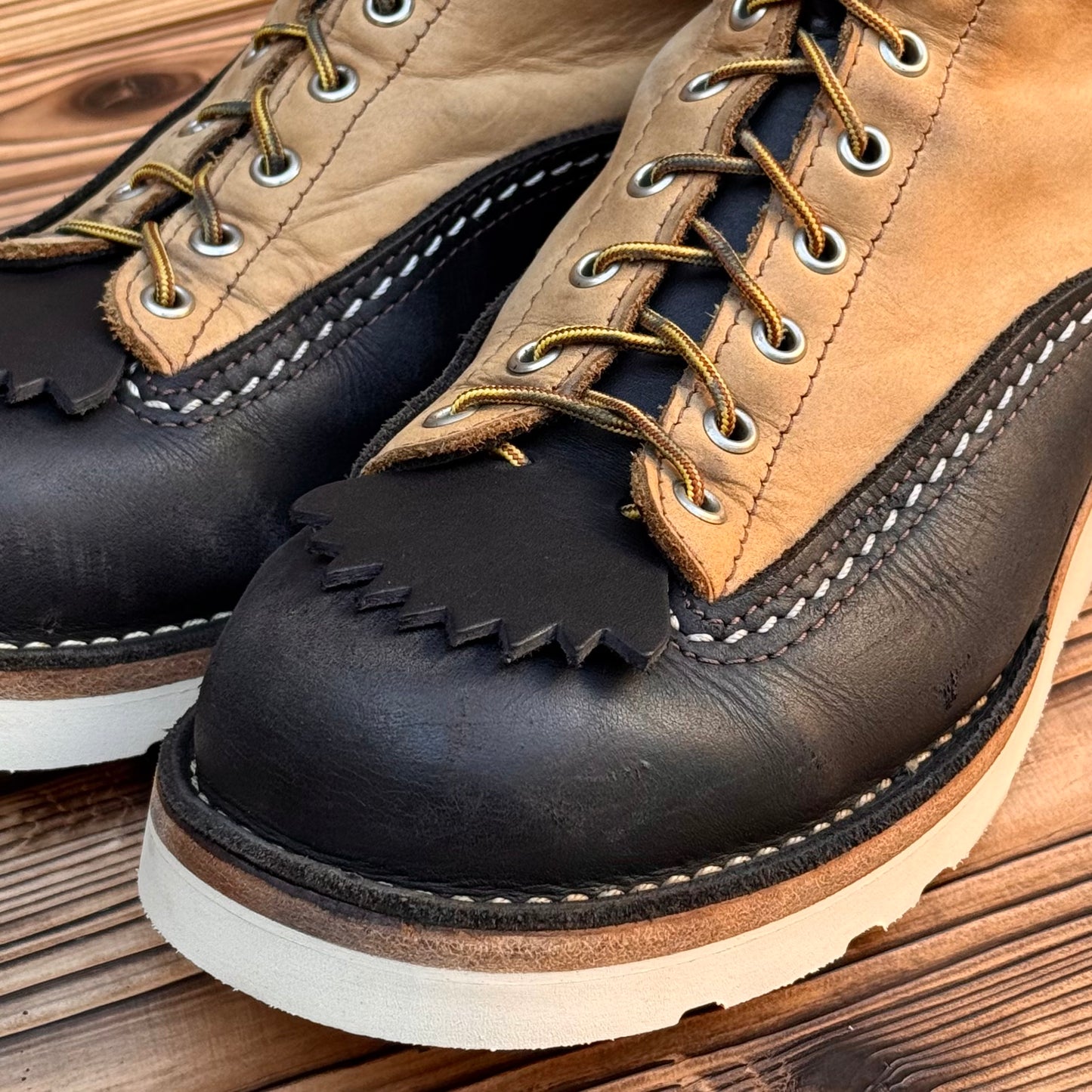JOBMASTER Black x Burlap 8"Height  #4014 Vibram Natural〈10E〉