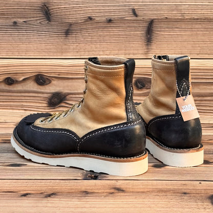 JOBMASTER Black x Burlap 8"Height  #4014 Vibram Natural〈10E〉