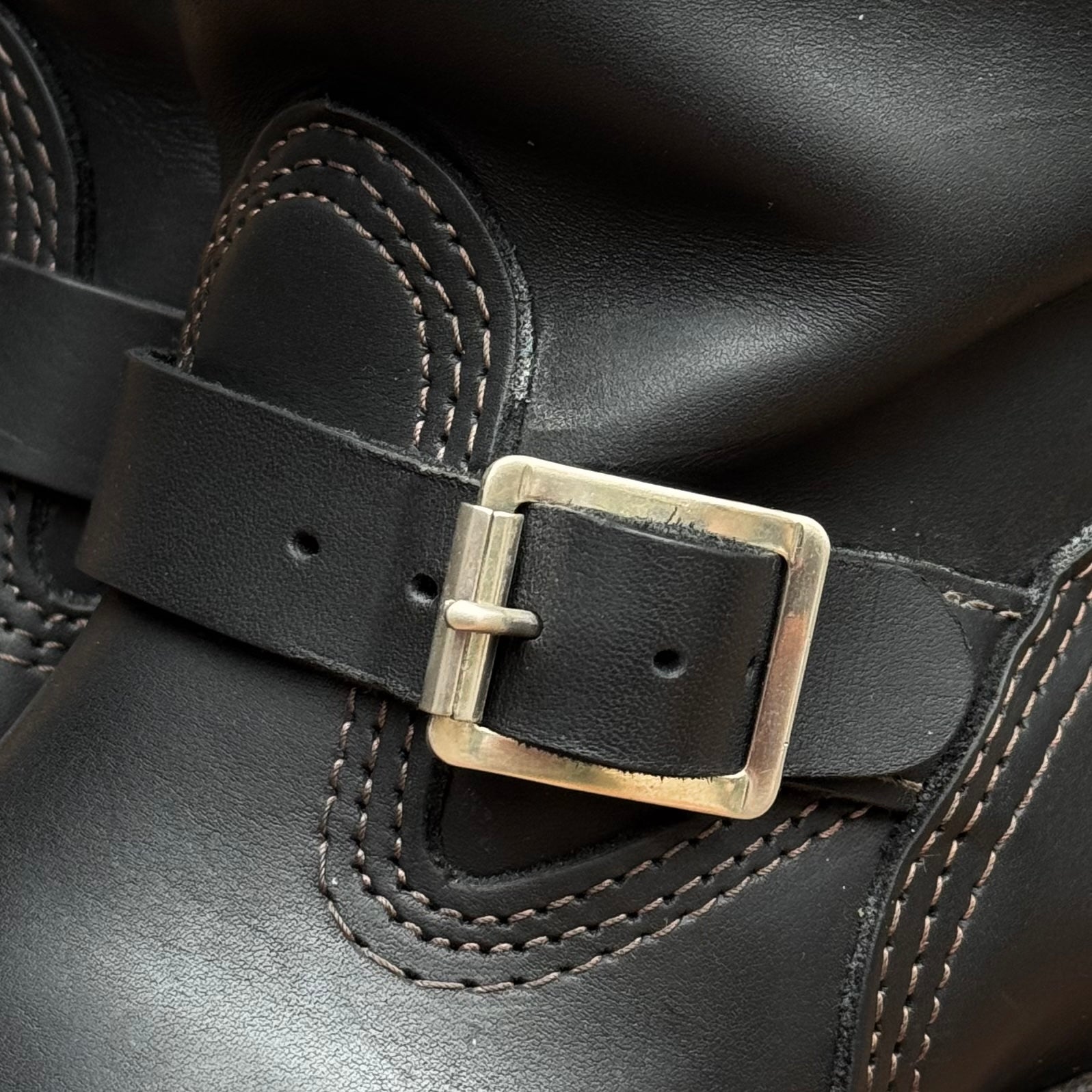 Narrow Wesco Engineer Boots Black Fire 10