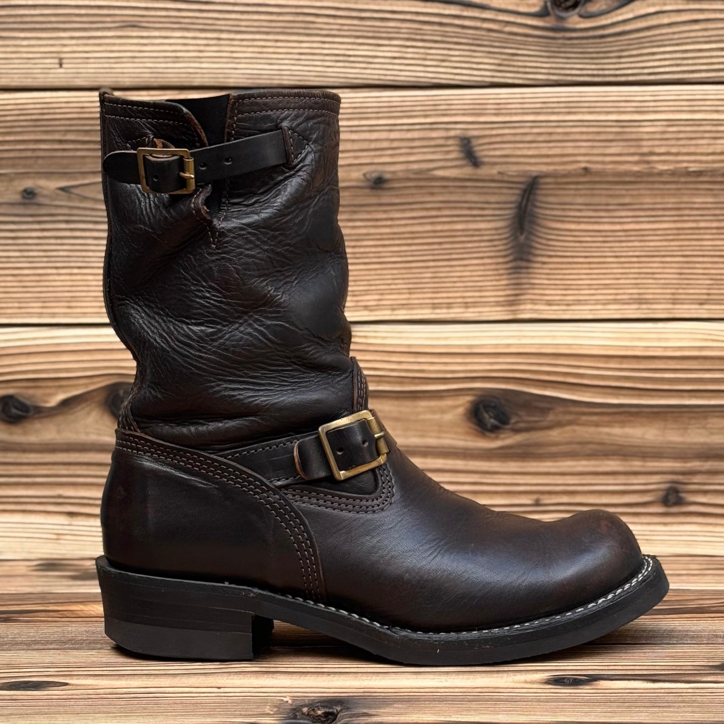 CENTURY BOSS Black Horsehide 10"Height #700 Vibram〈10E〉