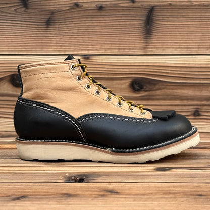 JOBMASTER Black x Burlap 6"Height #4014 Vibram Natural〈8E〉