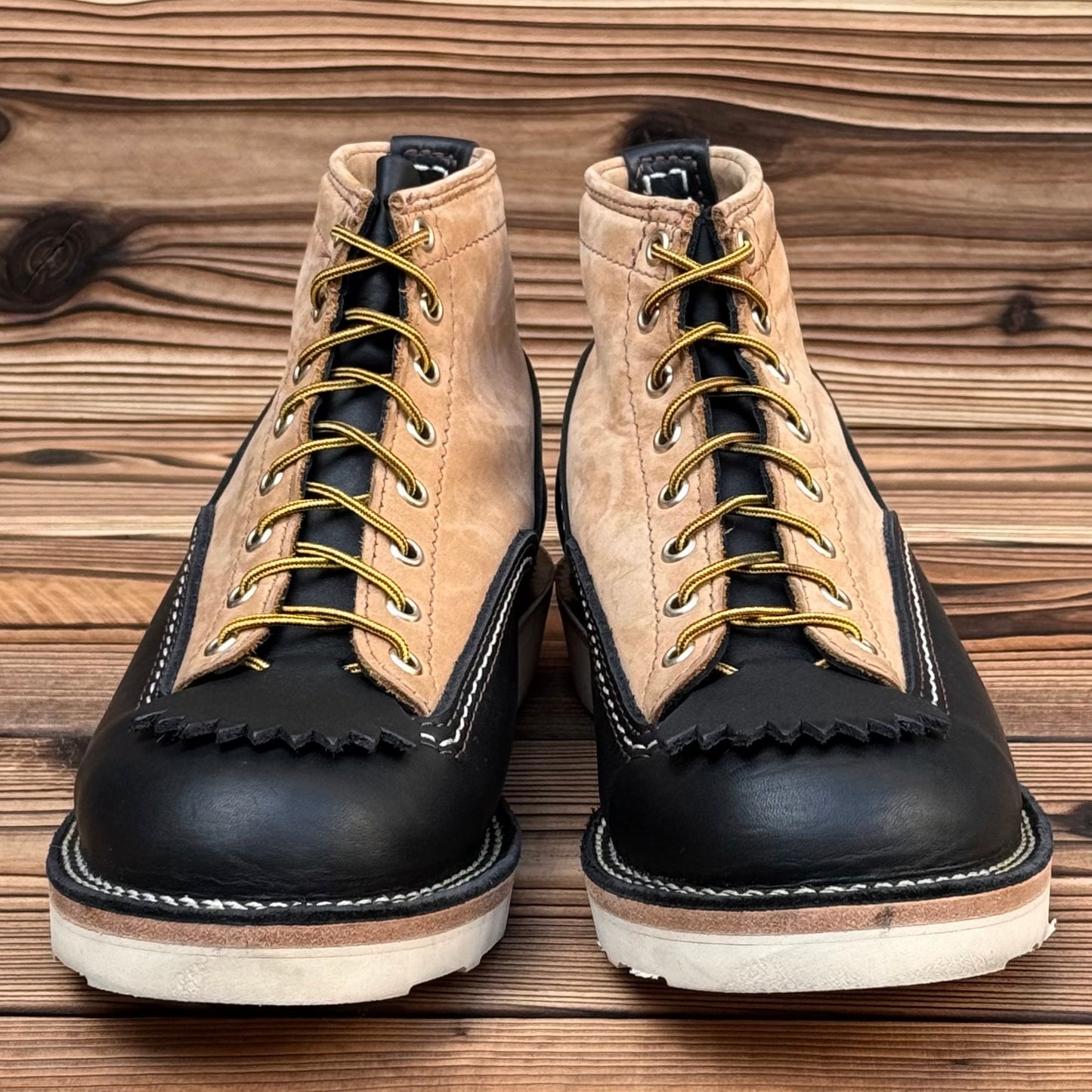 JOBMASTER Black x Burlap 6"Height #4014 Vibram Natural〈8E〉