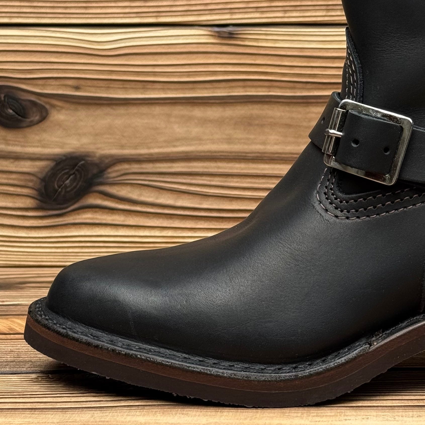 Narrow Wesco Engineer Boots Black Fire 10