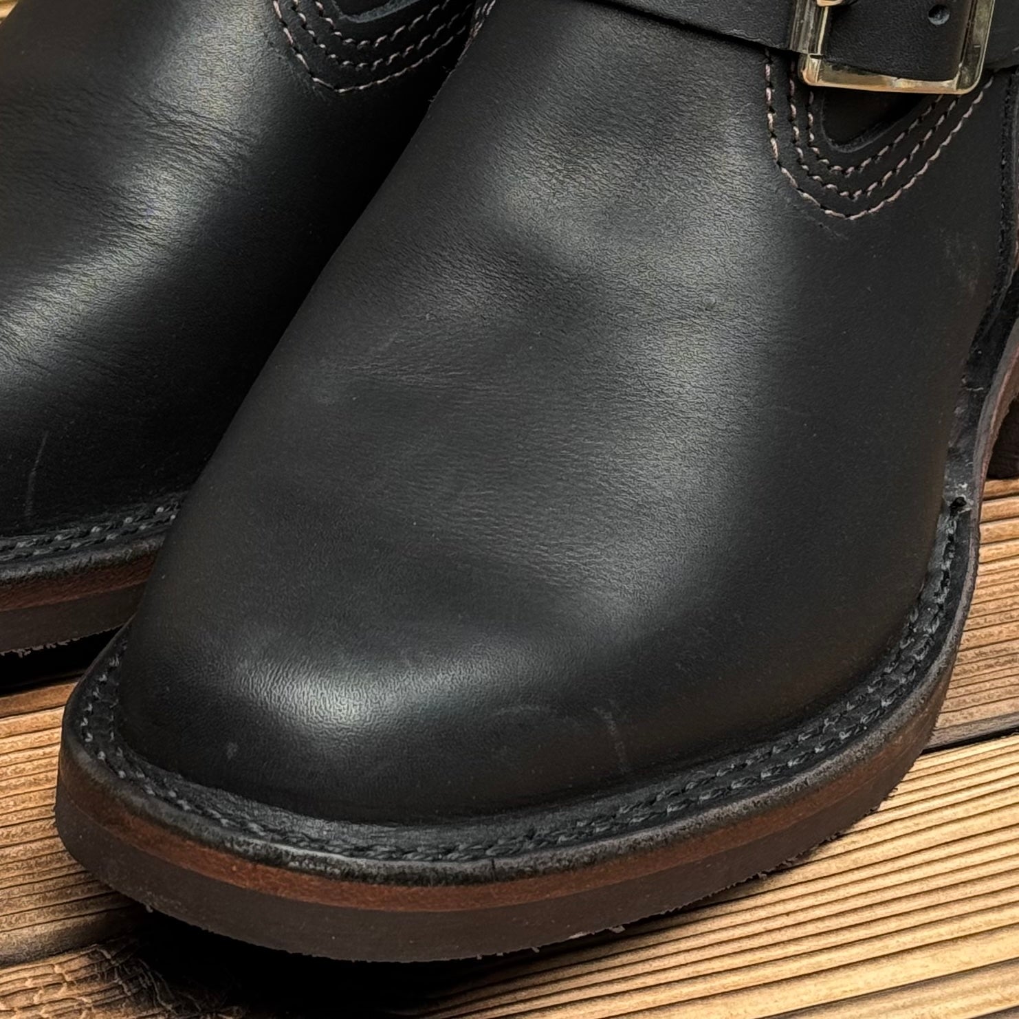 Narrow Wesco Engineer Boots Black Fire 10