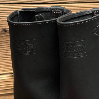 Narrow Wesco Engineer Boots Black Fire 10"Height #700 Vibram〈7D〉