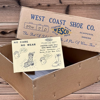 Narrow Wesco Engineer Boots Black Fire 10"Height #700 Vibram〈7D〉