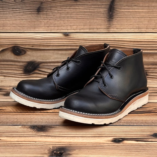CHUKKA Horween Black Horsehide #4014 Vibram Natural〈8B〉