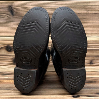 Narrow Wesco Engineer Boots Black Fire 10"Height #700 Vibram〈8D〉