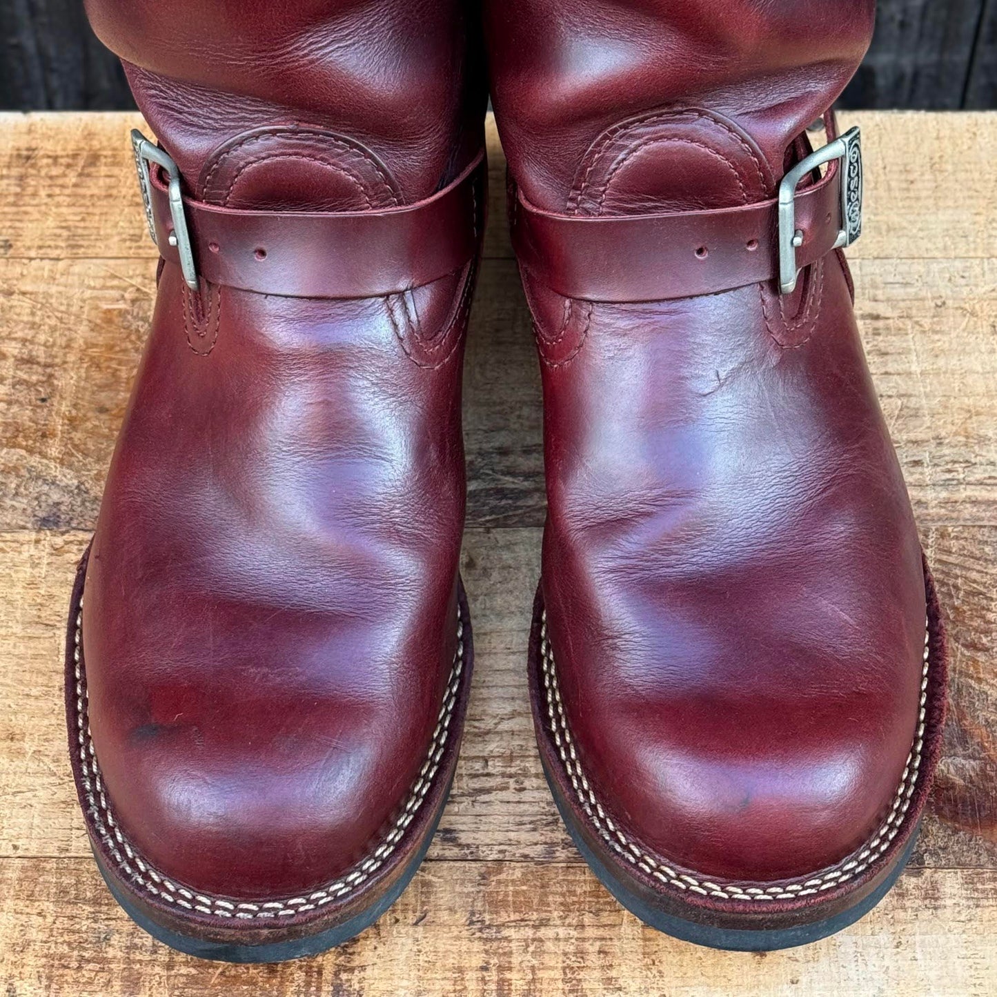 BOSS Burgundy Domain 11" Height #430sole WESCO Buckles 〈9 1/2EE〉