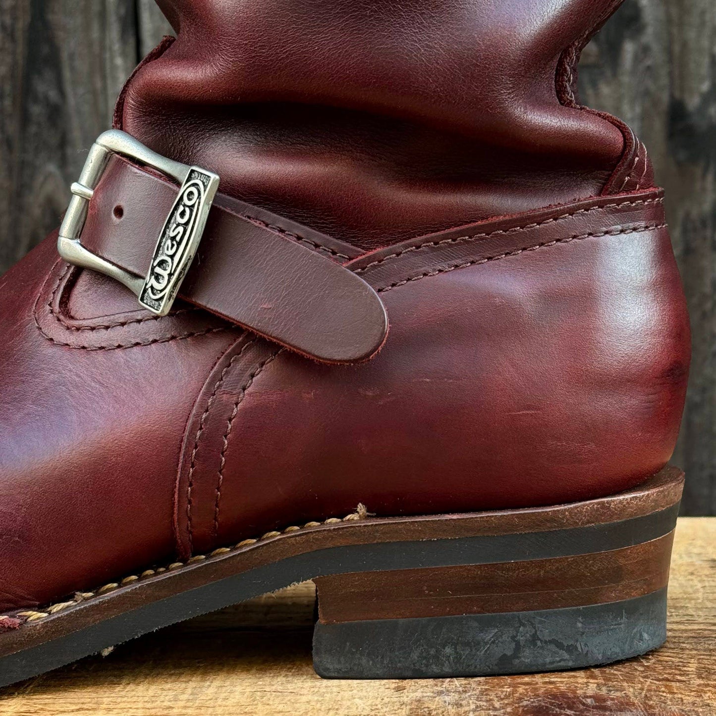 BOSS Burgundy Domain 11" Height #430sole WESCO Buckles 〈9 1/2EE〉