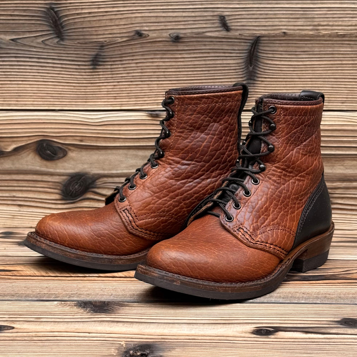 JOBMASTER Brown Bison x Black Tie Domain 8"Height #705 Vibram〈7EEE〉