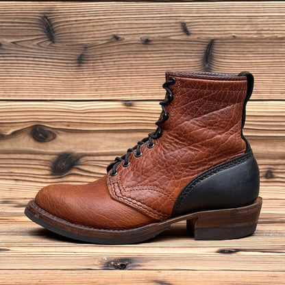 JOBMASTER Brown Bison x Black Tie Domain 8"Height #705 Vibram〈7EEE〉