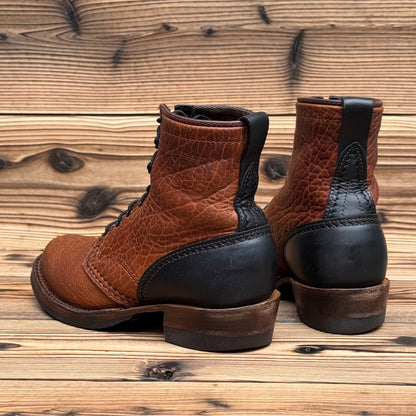 JOBMASTER Brown Bison x Black Tie Domain 8"Height #705 Vibram〈7EEE〉