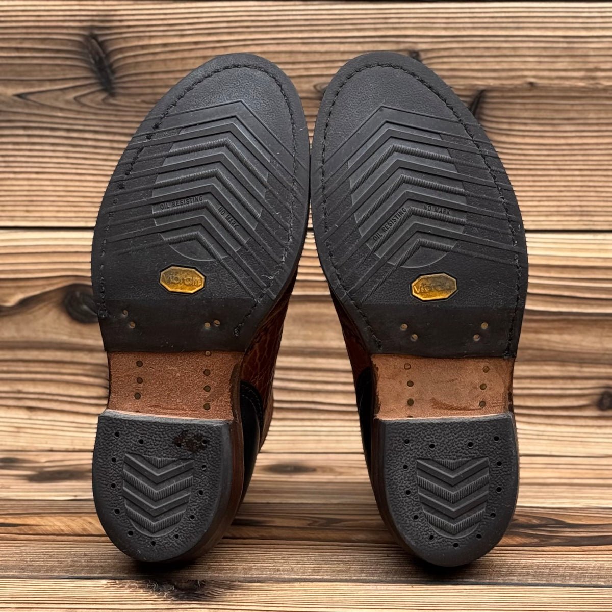 JOBMASTER Brown Bison x Black Tie Domain 8"Height #705 Vibram〈7EEE〉