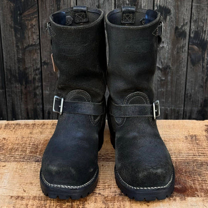 BOSS Black Roughout 9" Height #100sole Harness Toe 〈6 1/2EE〉