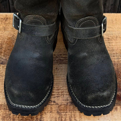 BOSS Black Roughout 9" Height #100sole Harness Toe 〈6 1/2EE〉