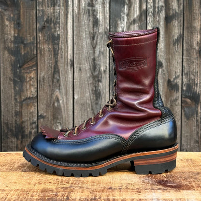 JOBMASTER Black Tie Domain × Burgundy Domain 10" Height #100sole〈7EE〉