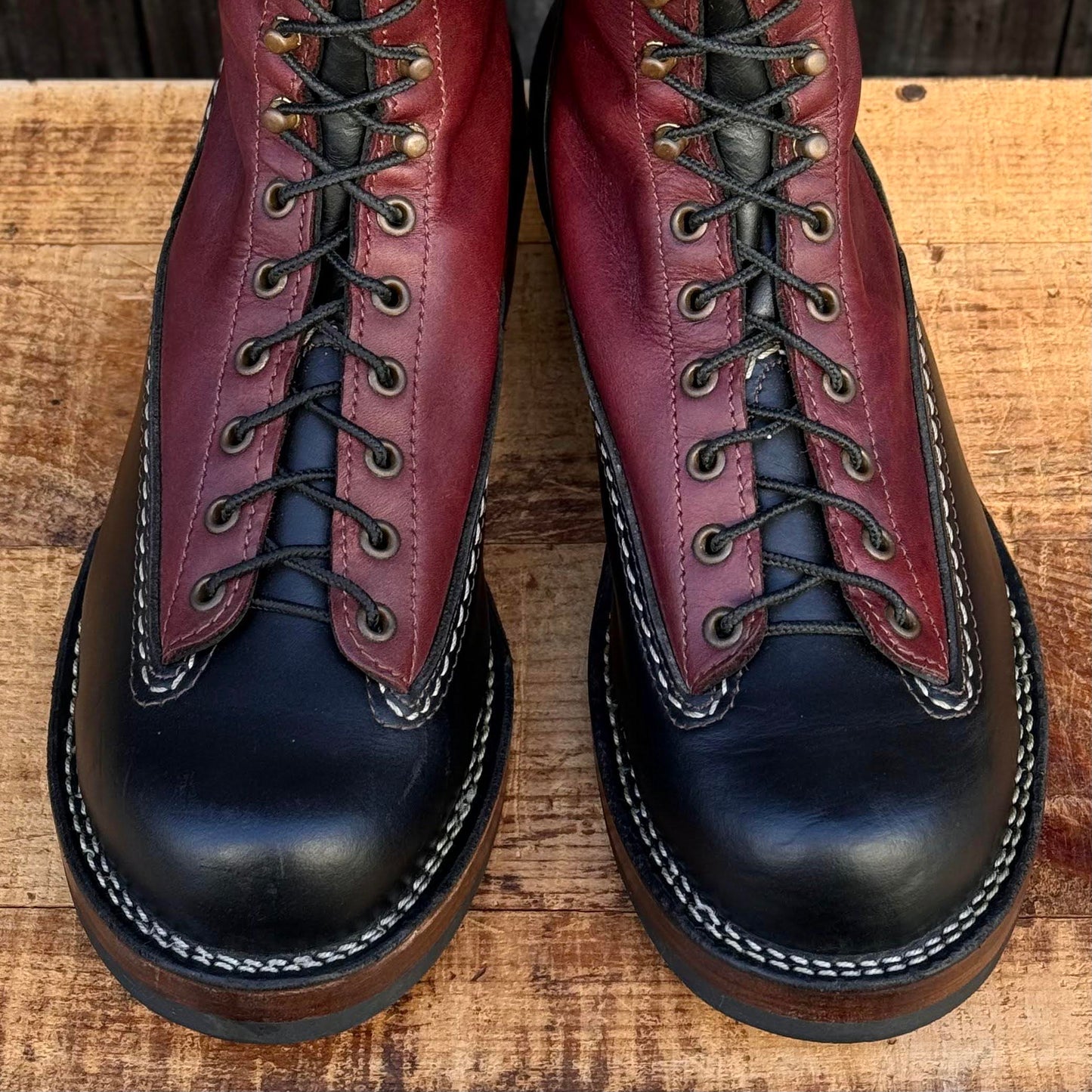 JOBMASTER Black Tie Domain × Purple 8" Height #430 Double Midsole 〈9 1/2EE〉