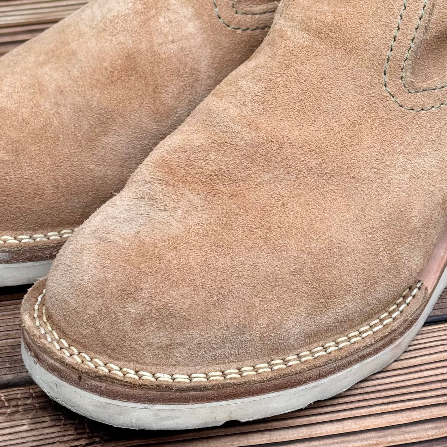 MORRISON Roughout Burlap 9"Height #4014 Vibram Natural 〈9 1/2E〉