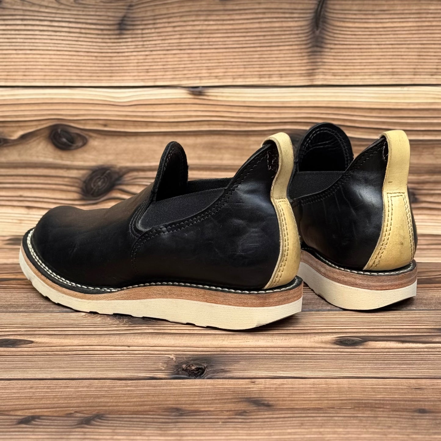 ROMEO Black Horsehide #4014 Vibram Natural〈7E〉