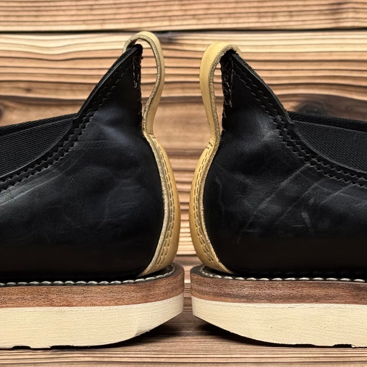 ROMEO Black Horsehide #4014 Vibram Natural〈7E〉