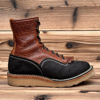 JOBMASTER Roughout Black x Brown Bison 8"Height Raptor Camel〈7D〉