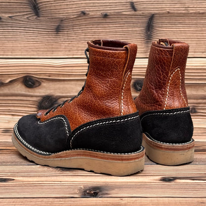 JOBMASTER Roughout Black x Brown Bison 8"Height Raptor Camel〈7D〉