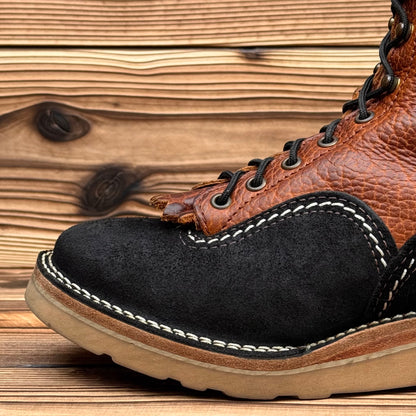 JOBMASTER Roughout Black x Brown Bison 8"Height Raptor Camel〈7D〉