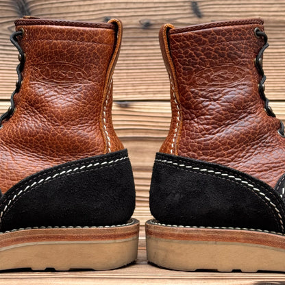 JOBMASTER Roughout Black x Brown Bison 8"Height Raptor Camel〈7D〉