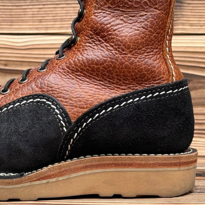 JOBMASTER Roughout Black x Brown Bison 8"Height Raptor Camel〈7D〉