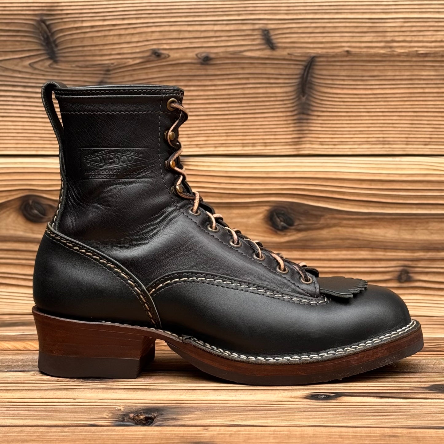 JOBMASTER KING Black Nautilus x Horsehide 8"Height #705 Vibram〈9E〉