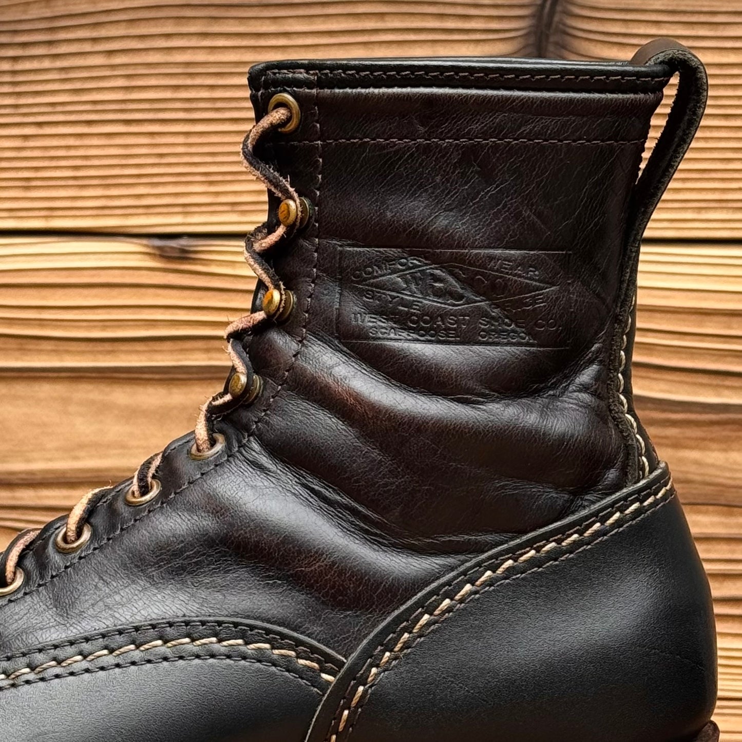 JOBMASTER KING Black Nautilus x Horsehide 8"Height #705 Vibram〈9E〉